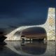 Illustration for article titled A Space Age Bridge To Span An Entire Harbor